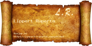 Lippert Ruperta névjegykártya